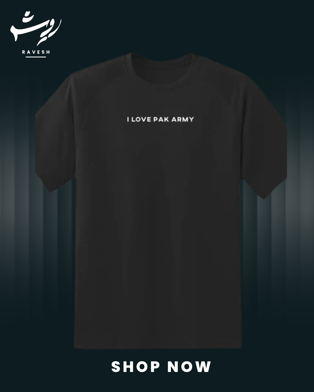 Pak Army Love Tee (Black)