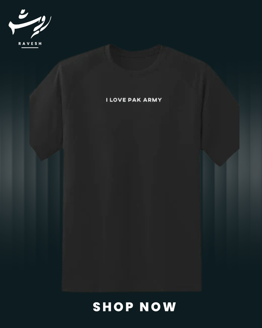 Pak Army Love Tee (Black)
