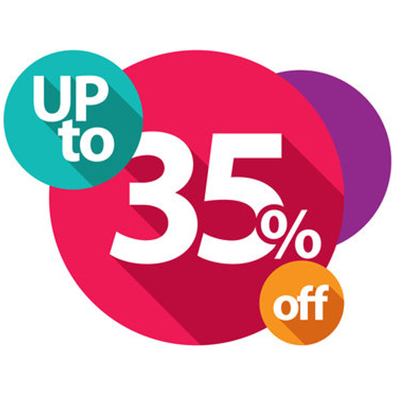 Up to 35 Percent OFF
