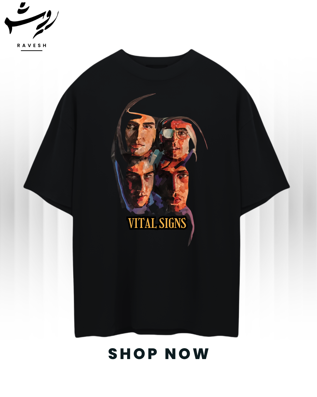 Drop Shoulder Vital Signs Shirt