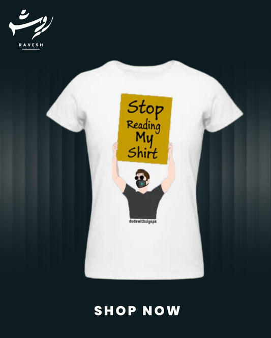 Dude With Sign PK-Stop Reading Shirt